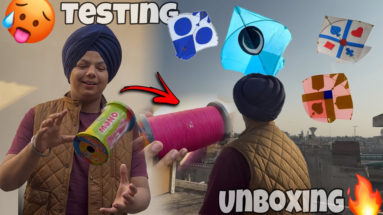 Unboxing of monokite Gattu 🔥Testing🔥 Review🔥Desi pangbazii🔥￼fly big kite 🪁 monokite vs monofil gold