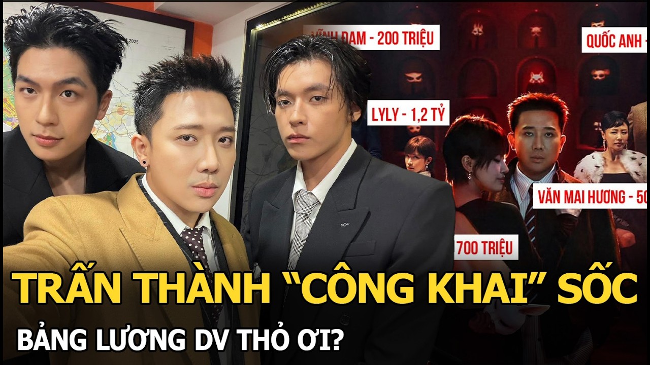 Trấn Thành “công khai” sốc bảng lương DV Thỏ Ơi?