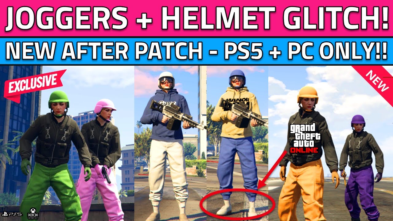 How to Get Pink/Orange/White/Purple/Green/Blue Joggers! Helmet & Joggers Glitch Job in GTA 5 Online