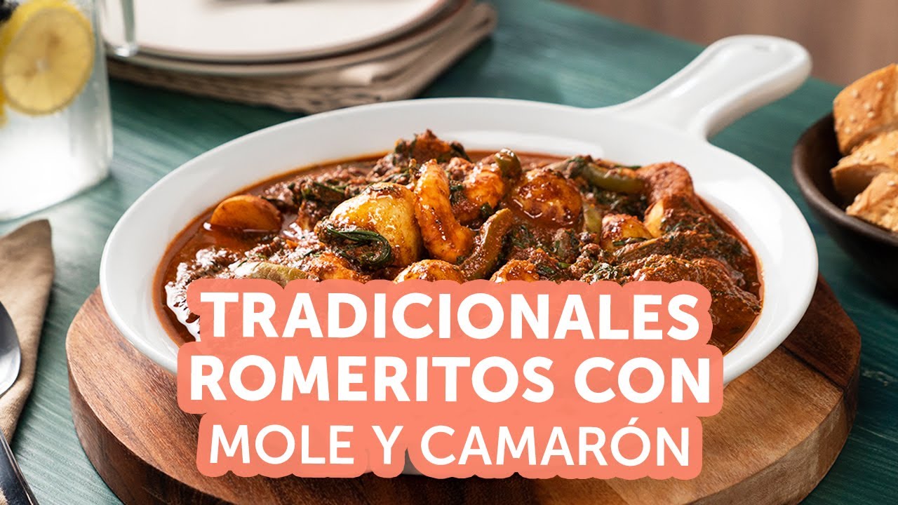 Tradicionales romeritos con mole y camar&oacute;n | Kiwilim&oacute;n