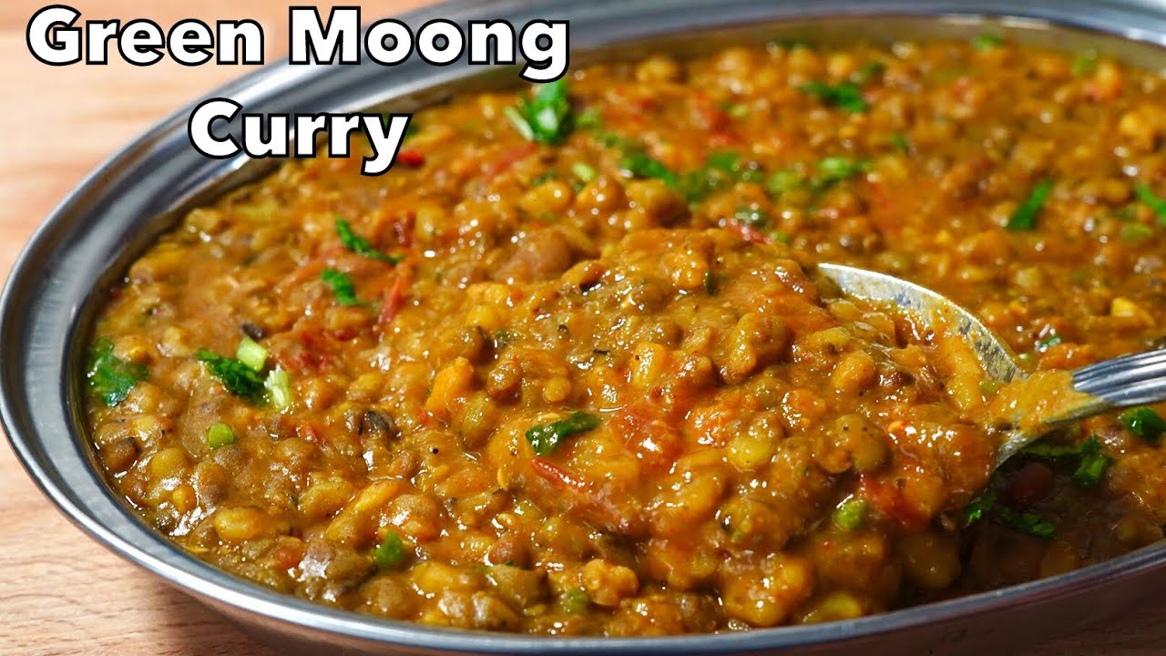 GREEN MOONG BEAN CURRY | Moong Tadka Recipe (HEALTHY & DELICIOUS)