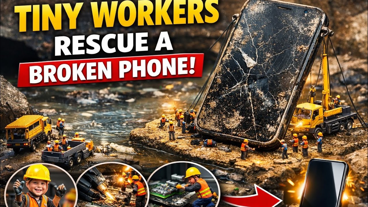 &ldquo;Tiny Workers Repair a Destroyed Smartphone &ndash; Incredible Miniature Repair Mission