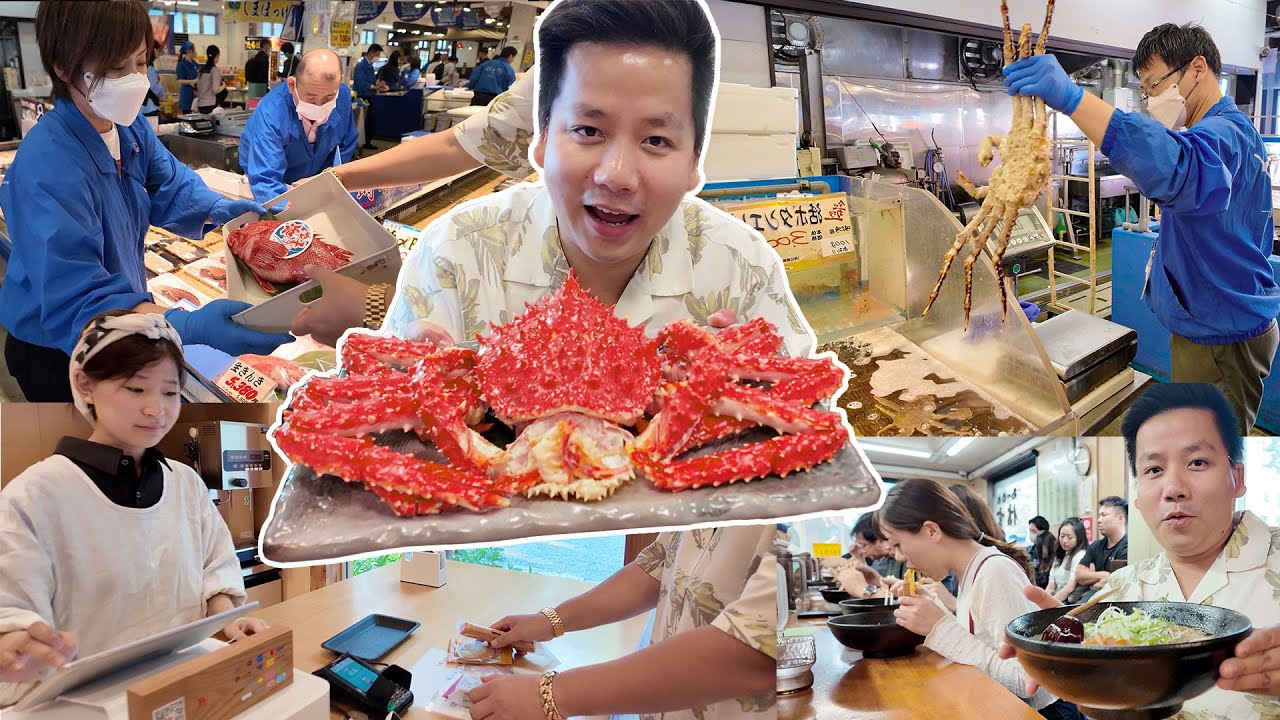 Hokkaido - Chợ Cua Lớn Nhất Nhật Bản