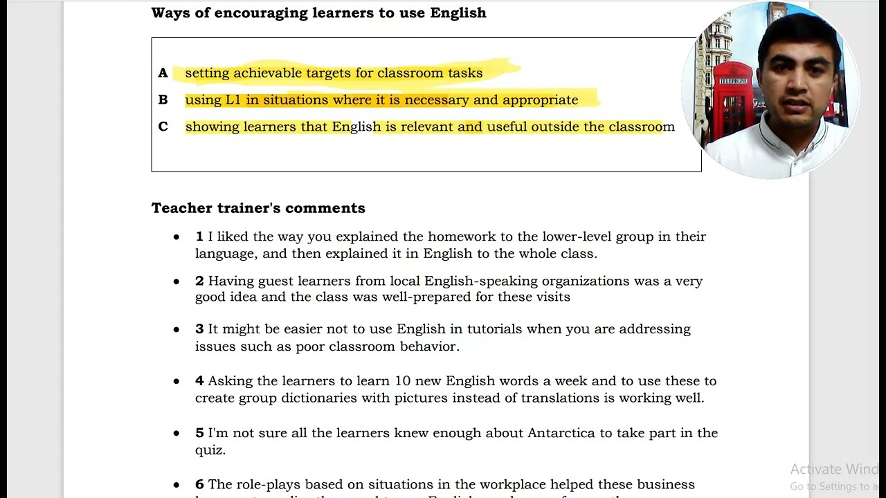 MODULE 3 TAINER COMMENT