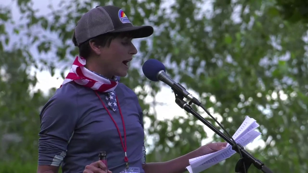 Lael Wilcox at Adventure Cycling's Montana Bicycle Celebration 2016