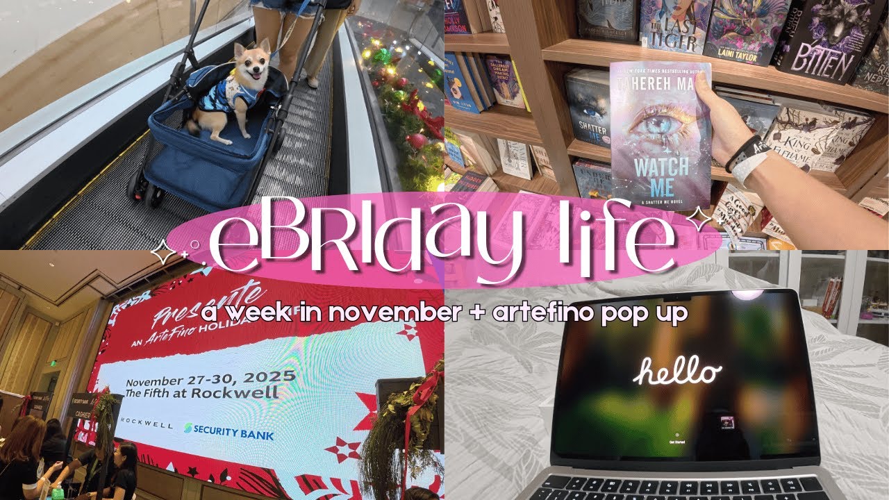 last week of november 🪷 artefino pop-up, sister’s new macbook 💻
