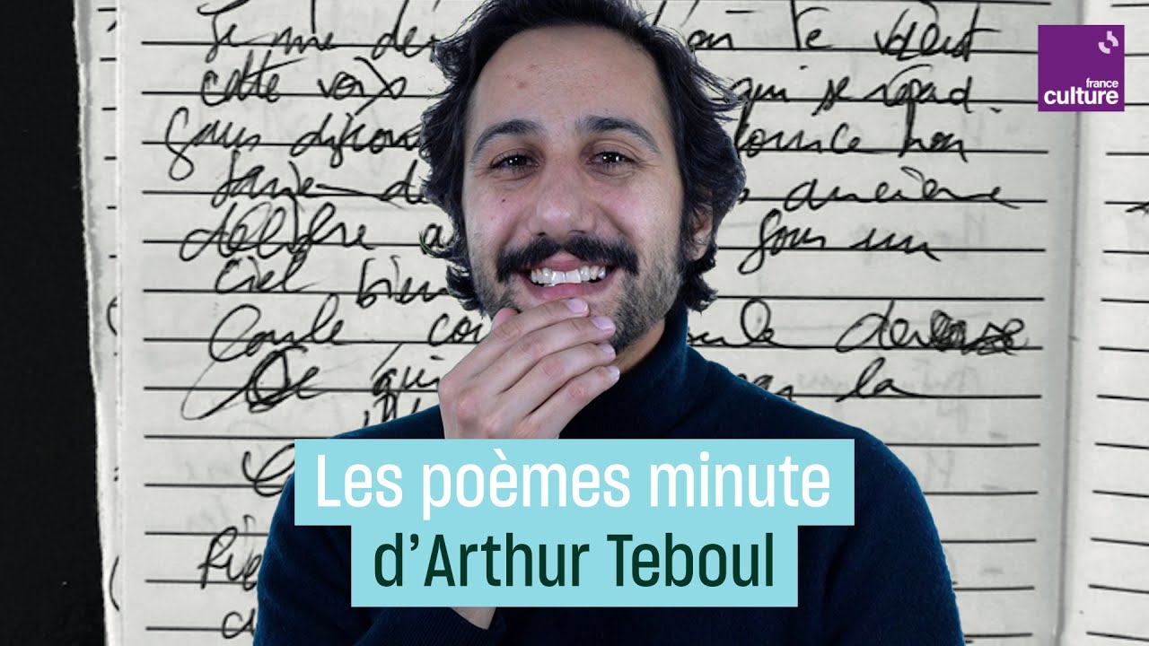 Arthur Teboul, chanteur du groupe Feu! Chatterton, nous parle de ses poèmes minute