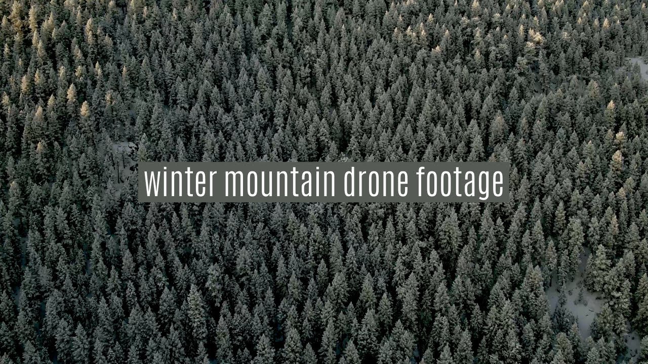 Winter Mountain Drone Footage