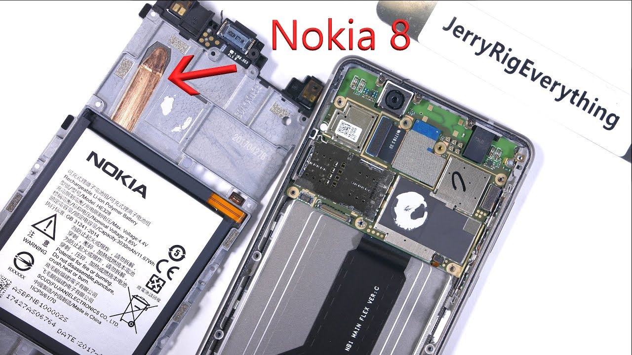 Nokia 8 Teardown - Screen Repair and Battery Replacement