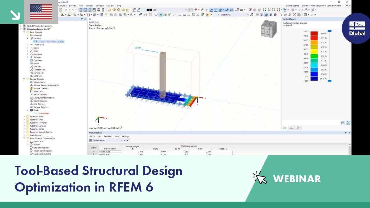 Tool-Based Structural Design Optimization in RFEM 6