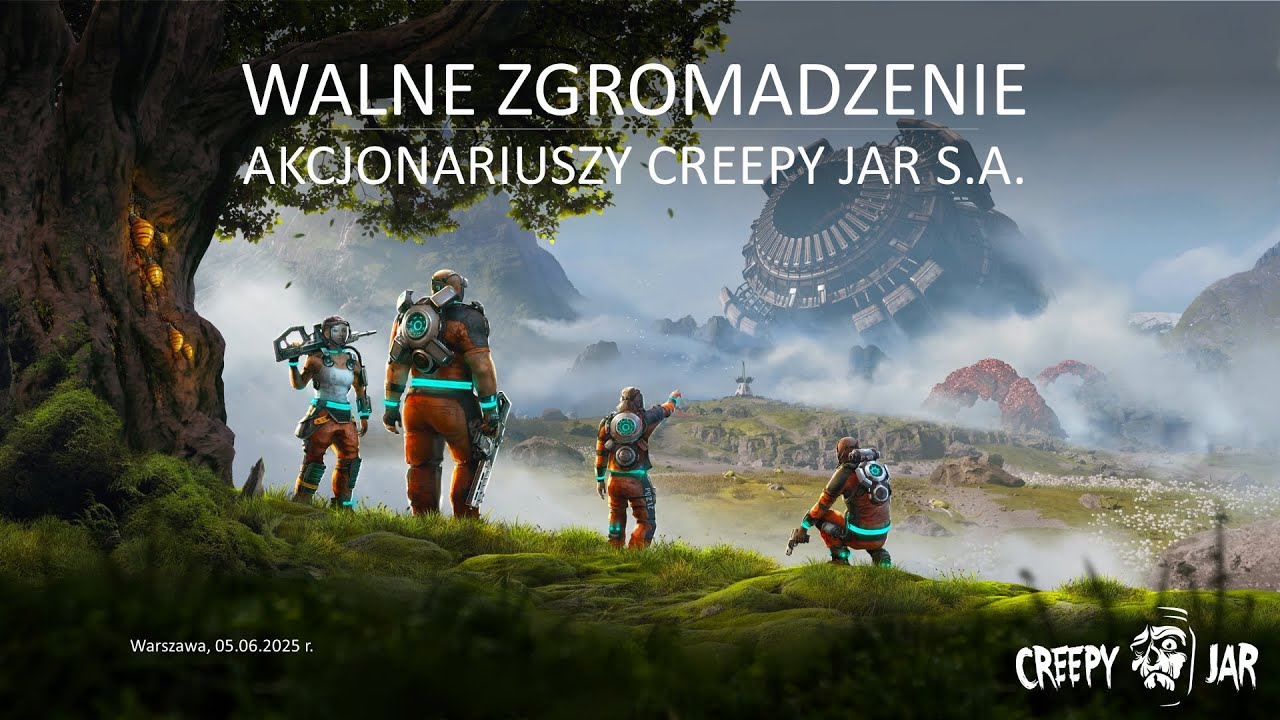 Transmisja obrad Zwyczajnego Walnego Zgromadzenia Akcjonariuszy Creepy Jar S.A.