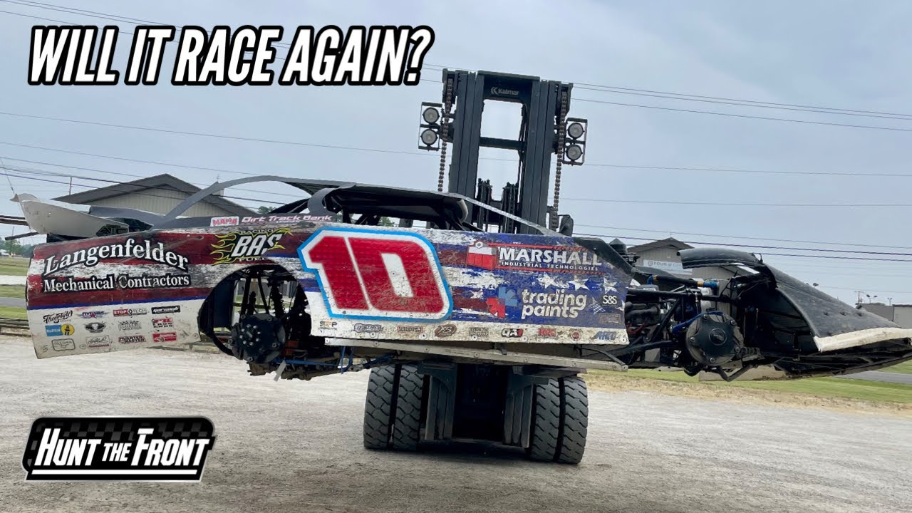 Close Look at Our Wrecked Race Car! Results of a Hard Crash at Eldora Speedway