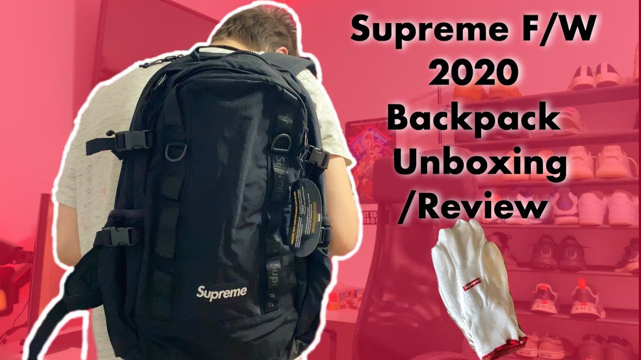Supreme F/W 2020 Backpack Unboxing/Review