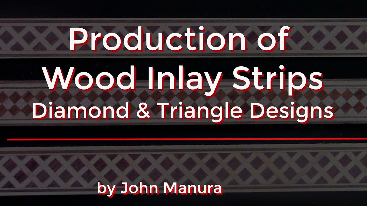 Production of Wood Inlay Strips - Diamond and Triangle Designs (125)