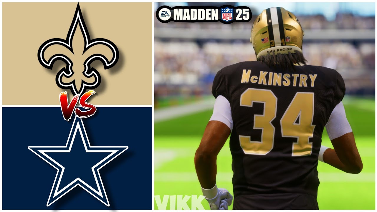 Saints vs Cowboys Week 2 Simulation (Madden 25 Rosters)