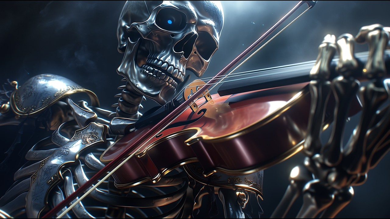 Eternal Strings – Epic Skeleton Rock Ballad | Violin & Electric Guitar