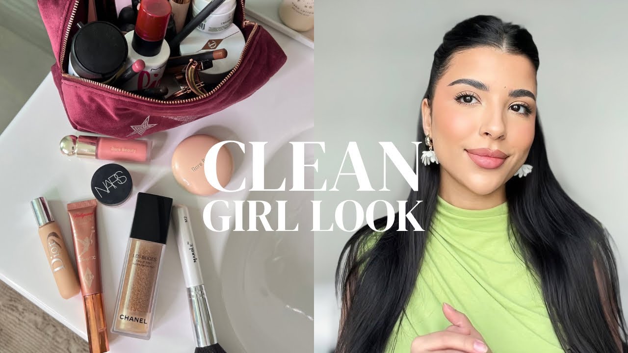 Clean girl | makeup and hair tutorial ✨🍉🕊️