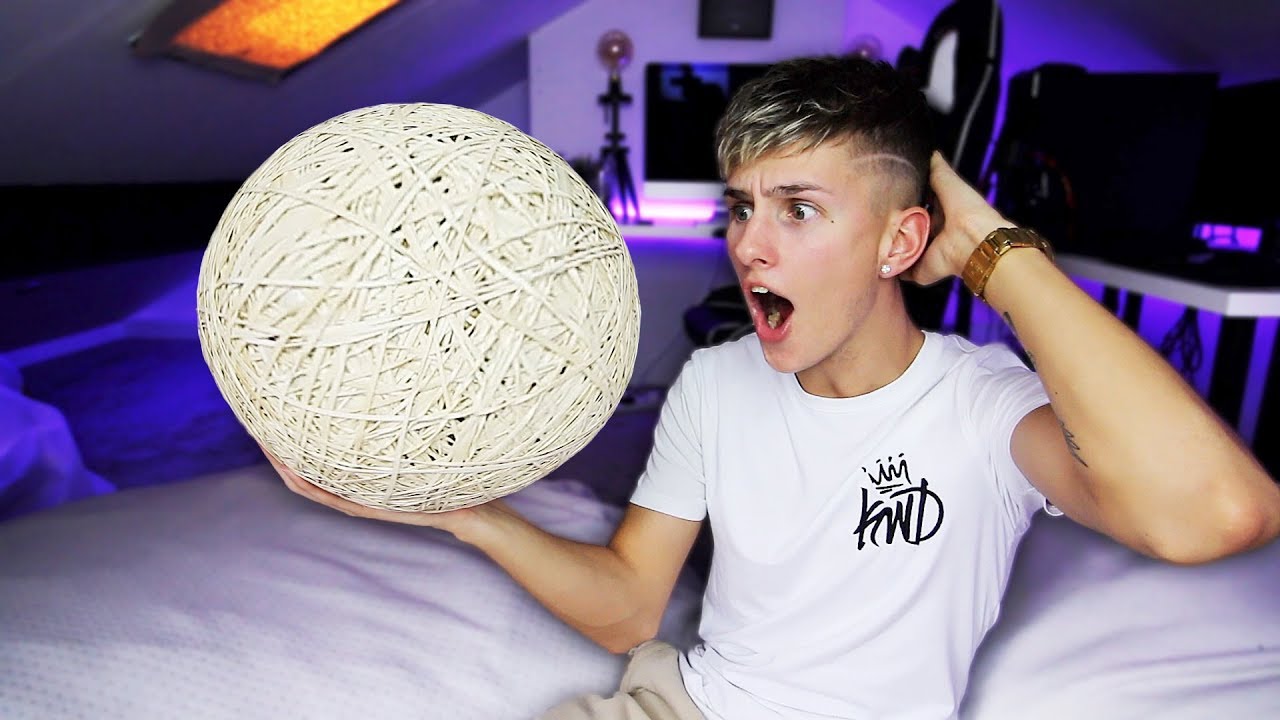 I Made The Worlds LARGEST RUBBER BAND BALL!!! (Giant Rubber Band Ball)