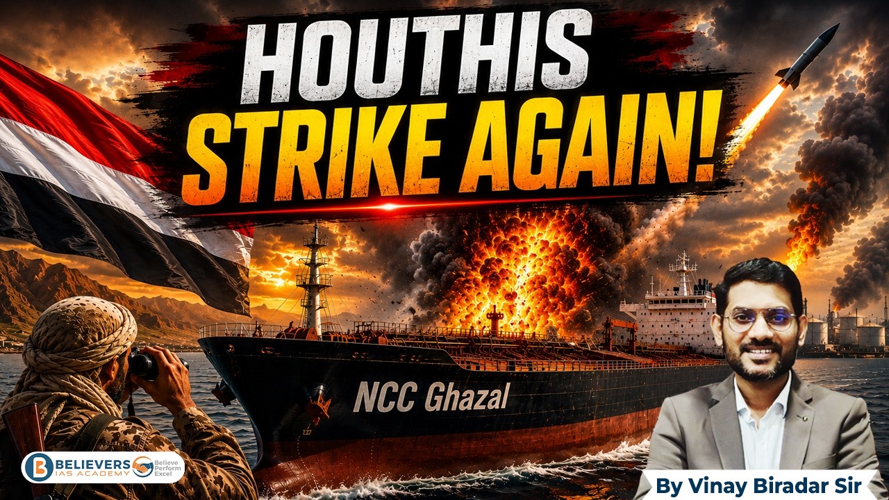 Red Sea War Escalates! Saudi Oil Tanker Targeted | Global Impact #saudiarabia #redsea #upsc #houthi