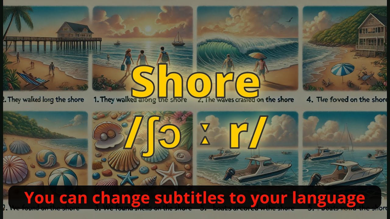 Shore meaning with 5 examples