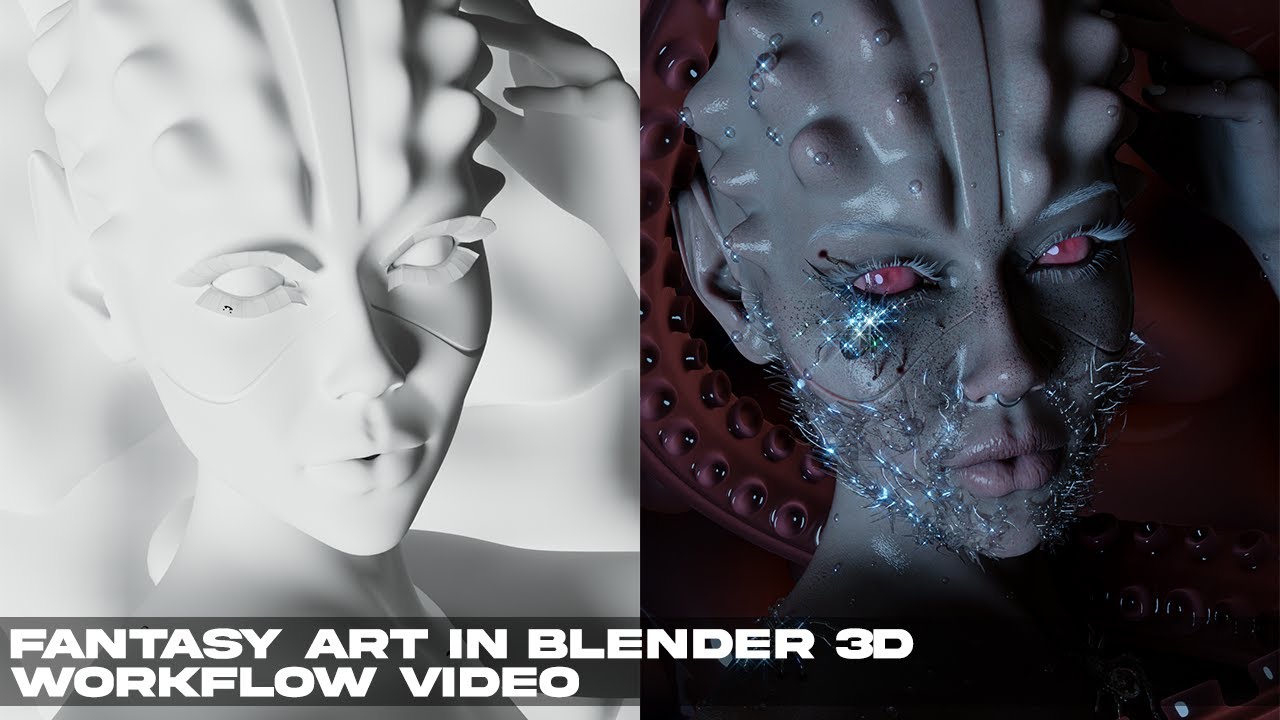 DAZ 3D TO BLENDER: FANTASY ART WORKFLOW VIDEO