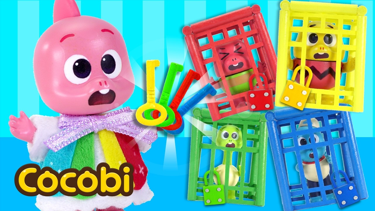 ¡Oh no! ¡Los amigos están atrapados en la prisión de colores!🌈🔒 | Canciones de Color | Cocobi