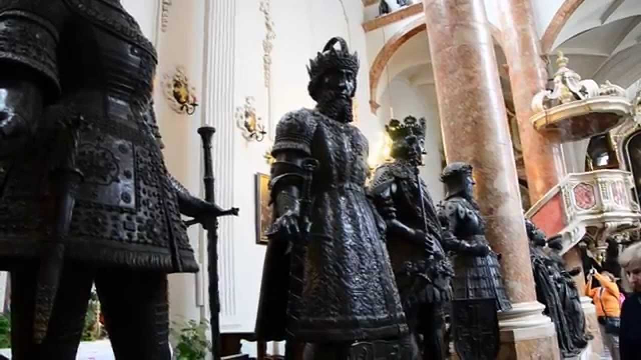 Innsbruck/ Tirol - Hofkirche mit Grabmal - Kenotaph Kaiser Maximilians I.   Merbitz-Zahradnik