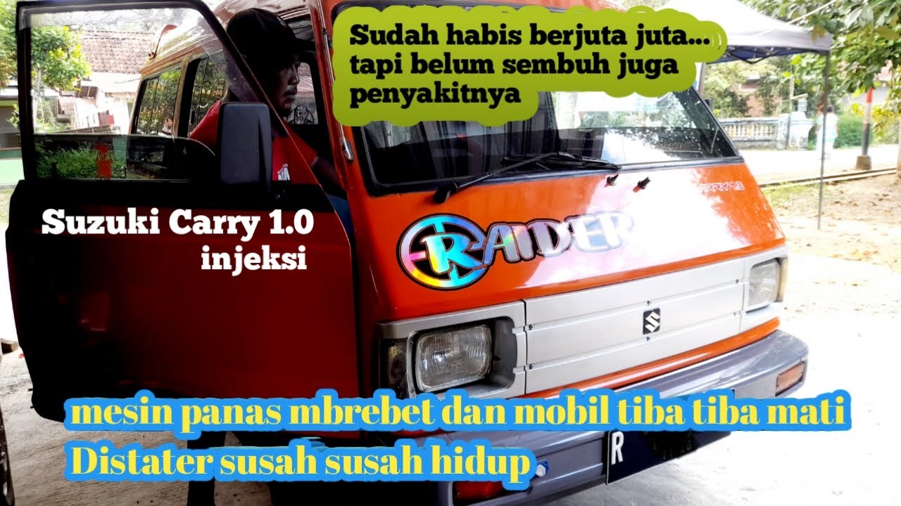 #suzukicarry   Mobil tiba tiba mogok ketika mesin panas dan susah distater..Suzuki Carry 1.0 injeksi