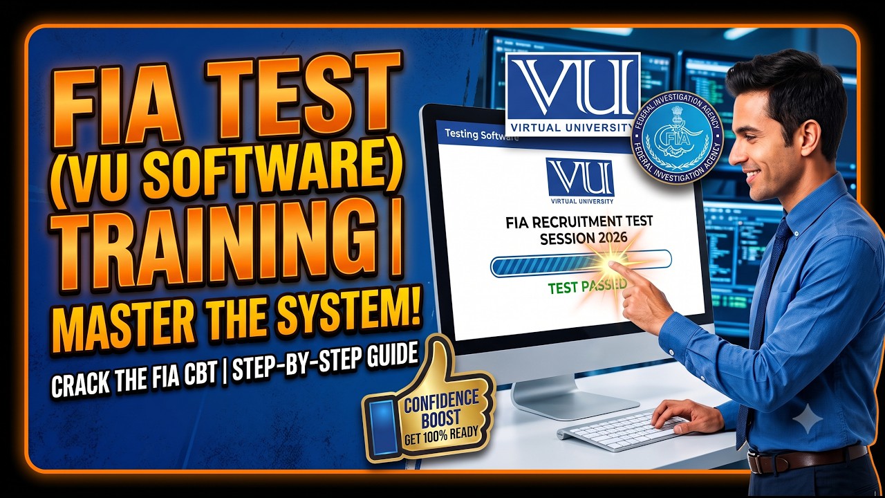 How to Take FIA Test | VU Online Test Tutorial