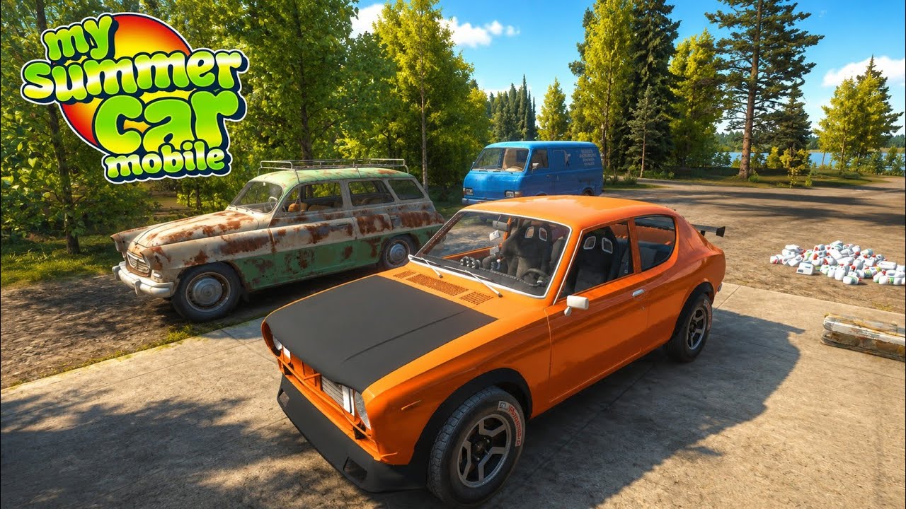 My Summer Car Mobile (Pig Man's Car & House, License Plates, GT parts and other locations) Gameplay