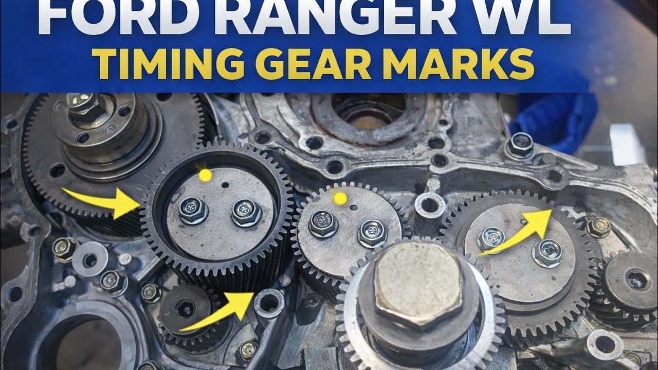 Ford Ranger WL timing gear marks