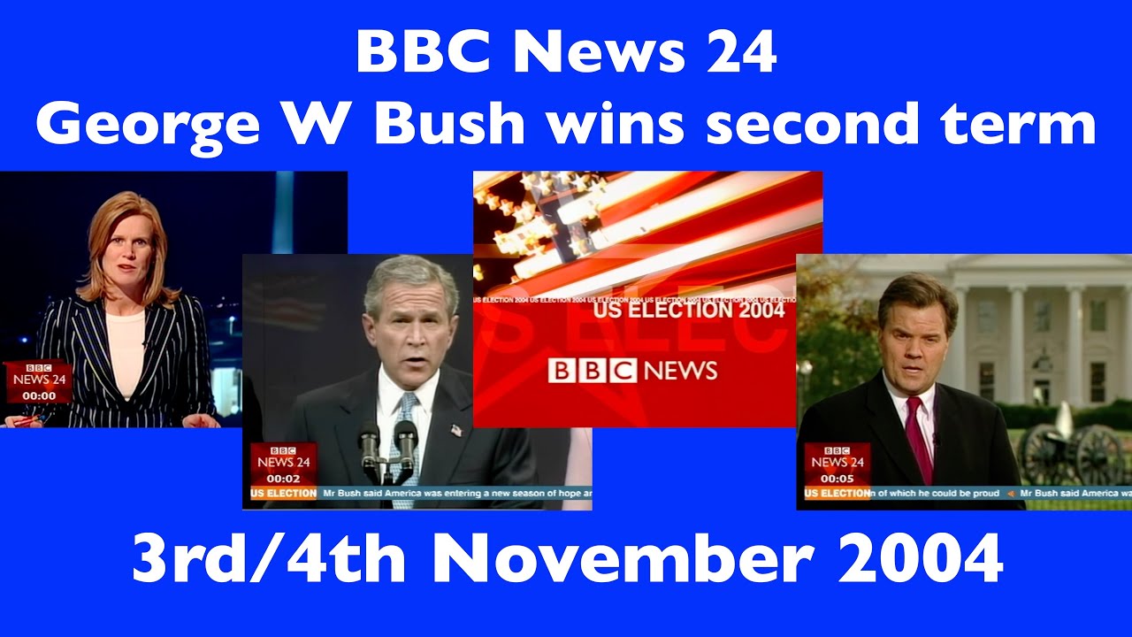 2004: US Election | George W. Bush wins second term | BBC News 24, 3rd / 4th November 2004