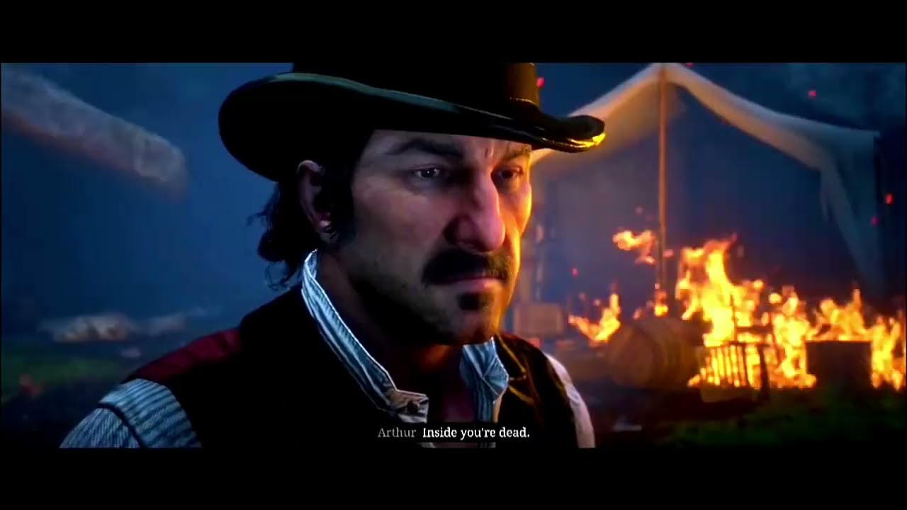 RDR2 - The moment Dutch realised his Failure and left Arthur to Die