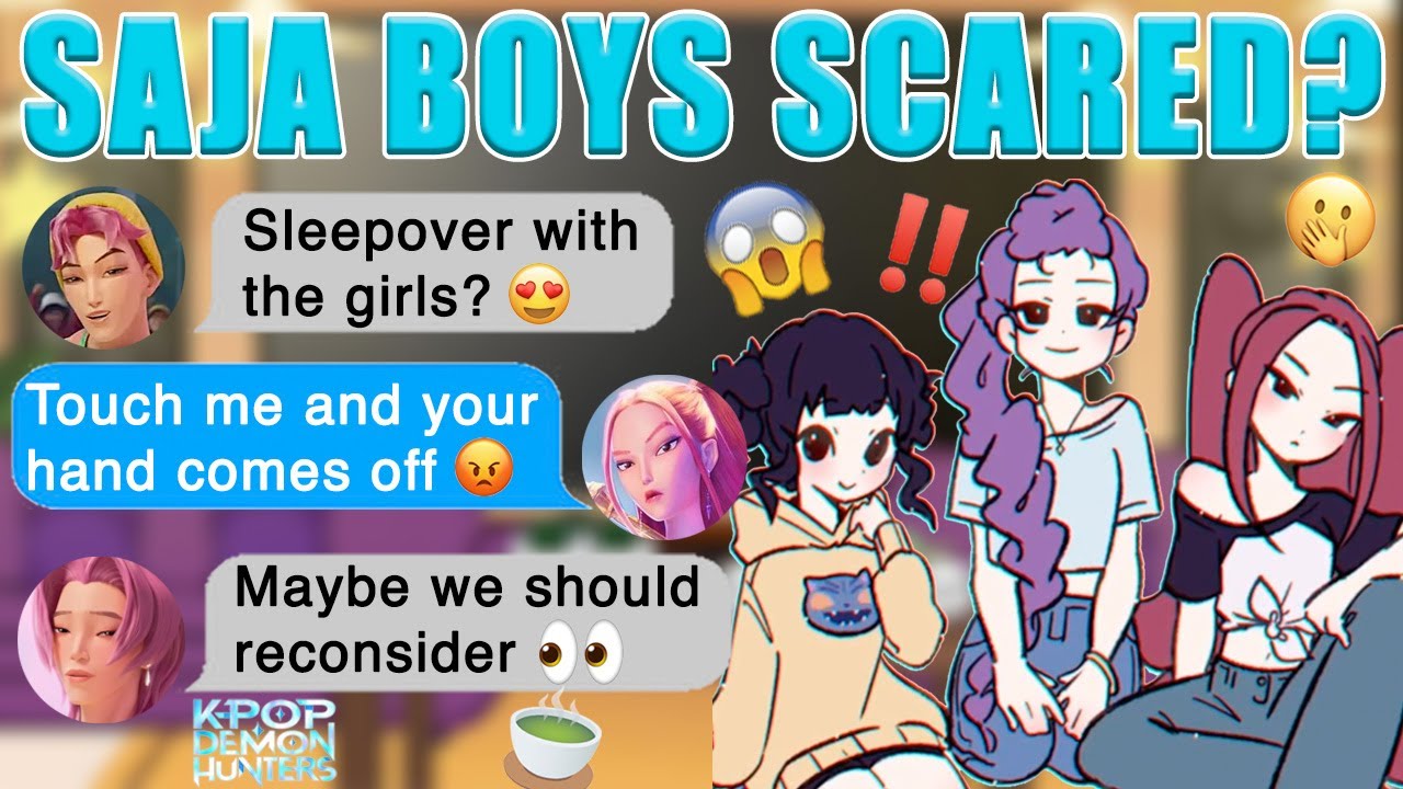 Saja Boys and Huntrix SLEEPOVER? 😯 Zoeystery || RumixJinu || K-Pop Demon Hunters Texts