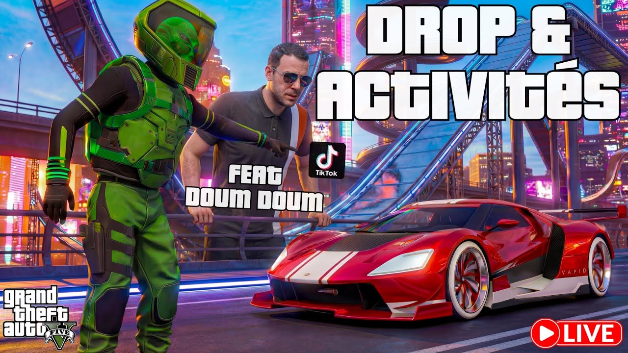 🔴LIVE PS5🔴 DROP NOUVEAUX VÉHICULES ET LISTE D'ACTIVITÉS  feat Doom🎮GTA 5 ONLINE 🎮