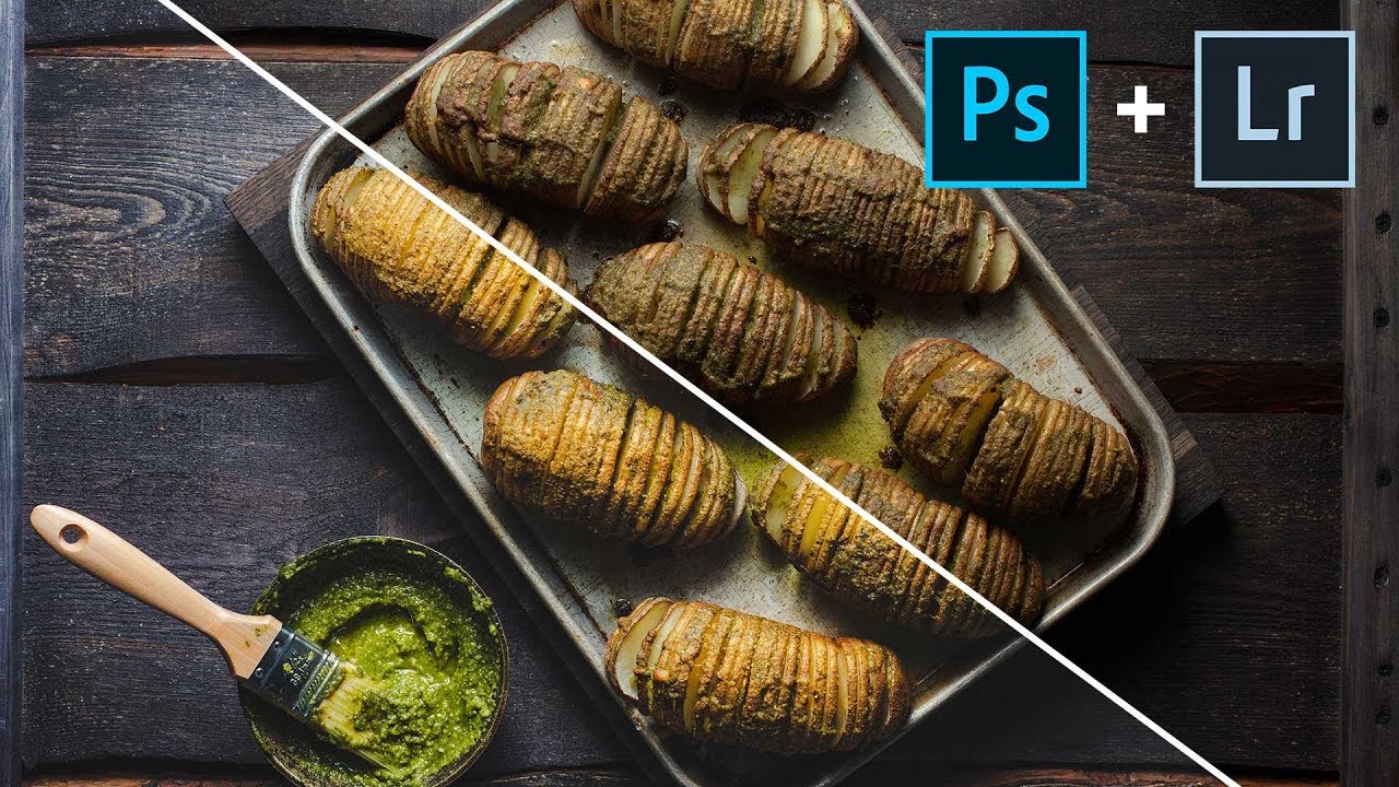 Редактируйте потрясающие фотографии еды с помощью Lightroom и Photoshop.