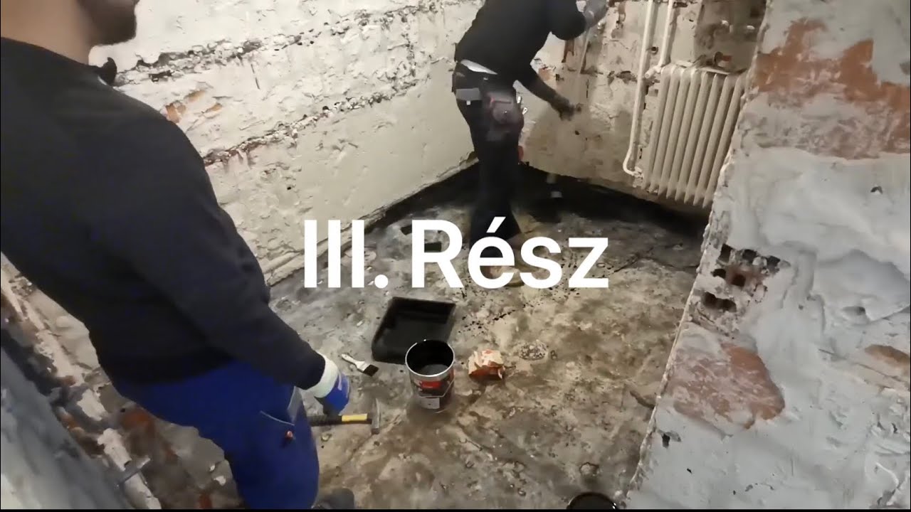Családi ház felújítás - Vízszigetelés, Víz-Villany-Csatorna Előkészítés - III. Rész(Timelapse video)