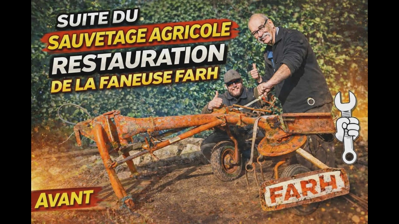 sauvetage agricole : faneuse fahr