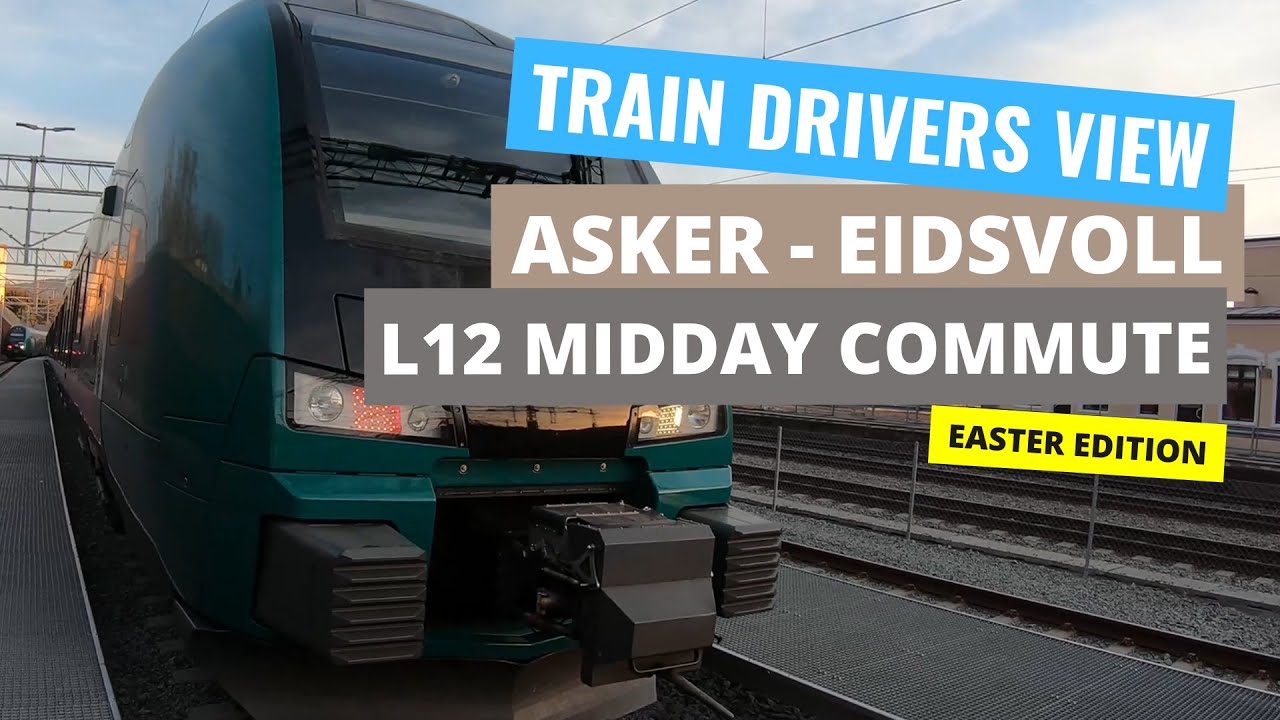 4K CABVIEW in 200km/h: L12 Service from Asker to Eidsvoll