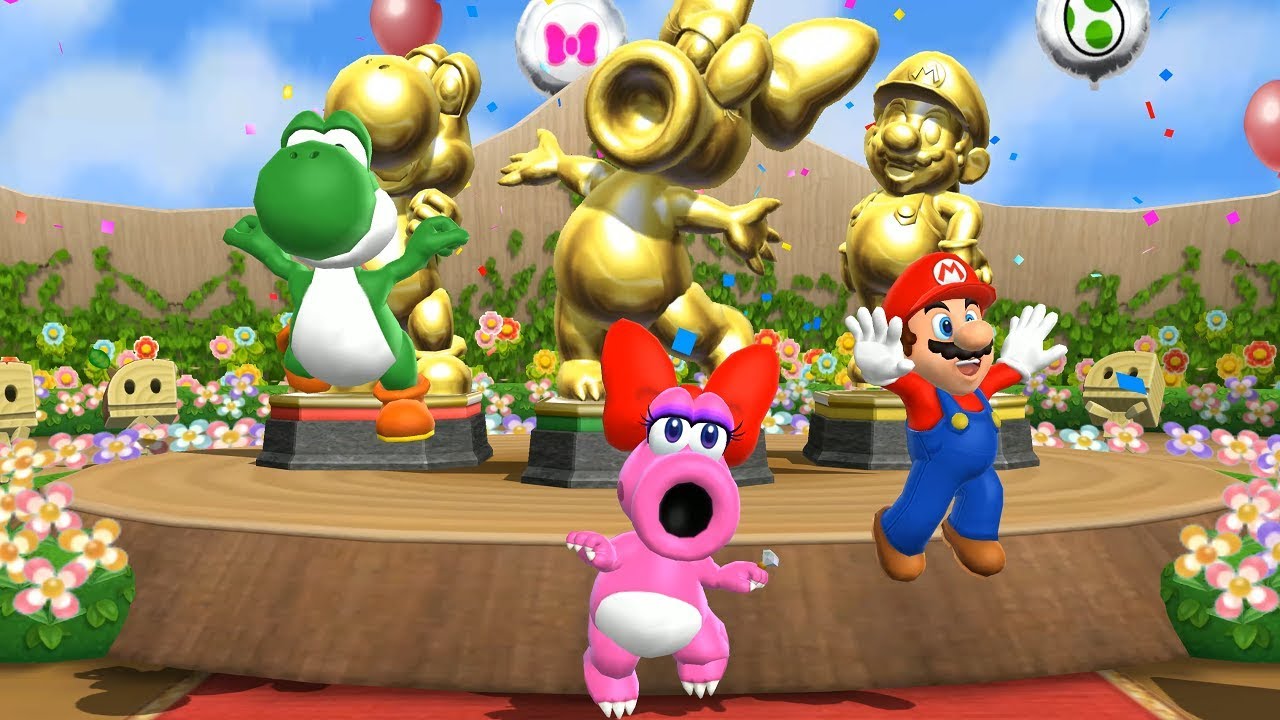 Mario Party 9 Step It Up - 1 vs 3 - Kamek vs Team Yoshi, Birdo, Mario| Cartoons Mee