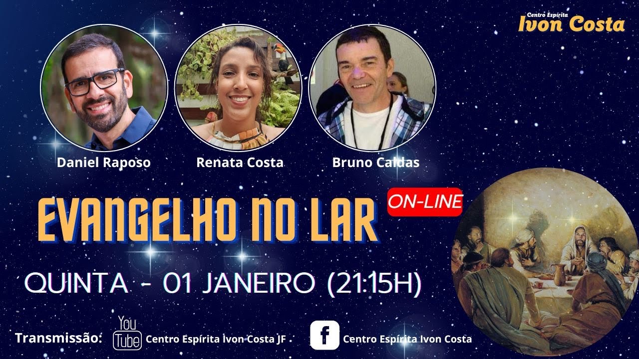 EVANGELHO NO LAR (on line) – 01/01/2026 (21:15h)