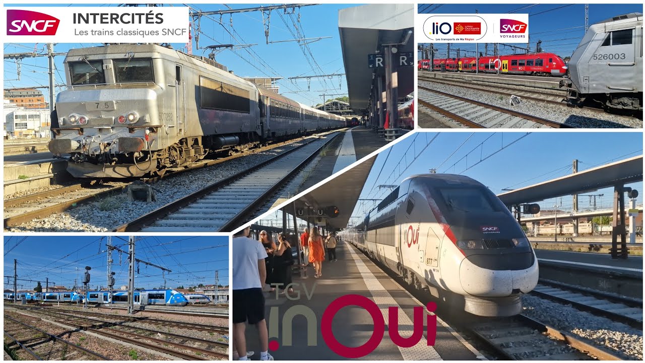 [4K FHD | SNCF ] Spotting en gare de Toulouse Matabiau - Partie 1