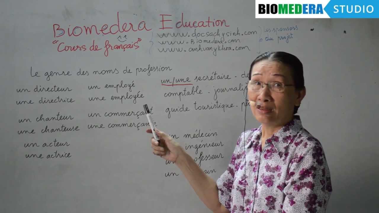 Bài 23: Các danh từ nghề nghiệp trong tiếng Pháp (giống của từ) - Le genre des noms de profession