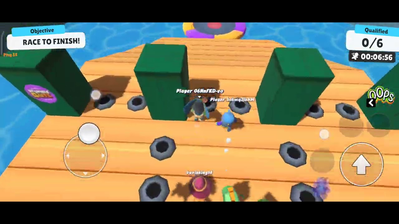 Playing stumble guys with my brother he lost i can't do anything in that