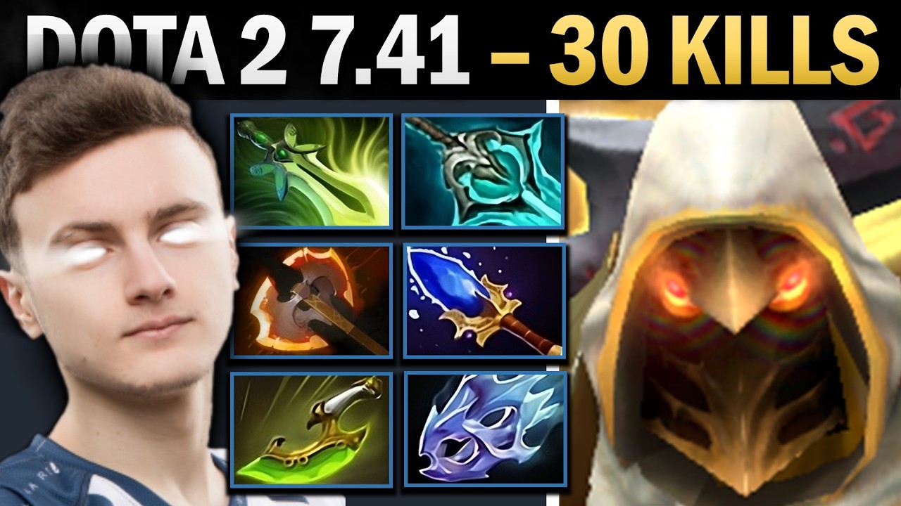 Juggernaut Dota 2 7.41 with 30 Kills and Moon Shard - Dota Gameplay