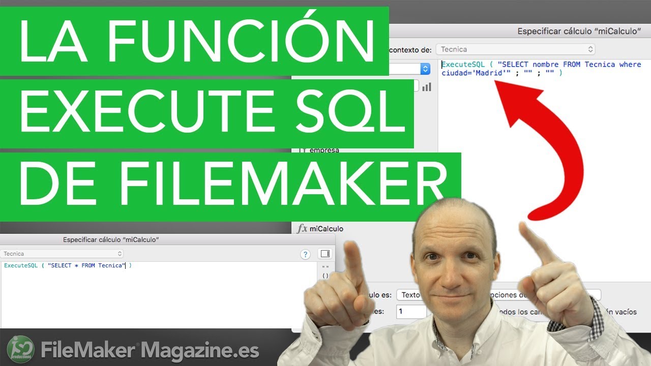 La función ExecuteSQL de FileMaker