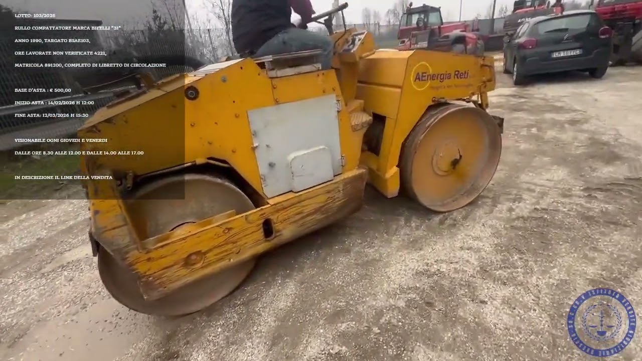 RULLO COMPATTATORE MARCA BITELLI 