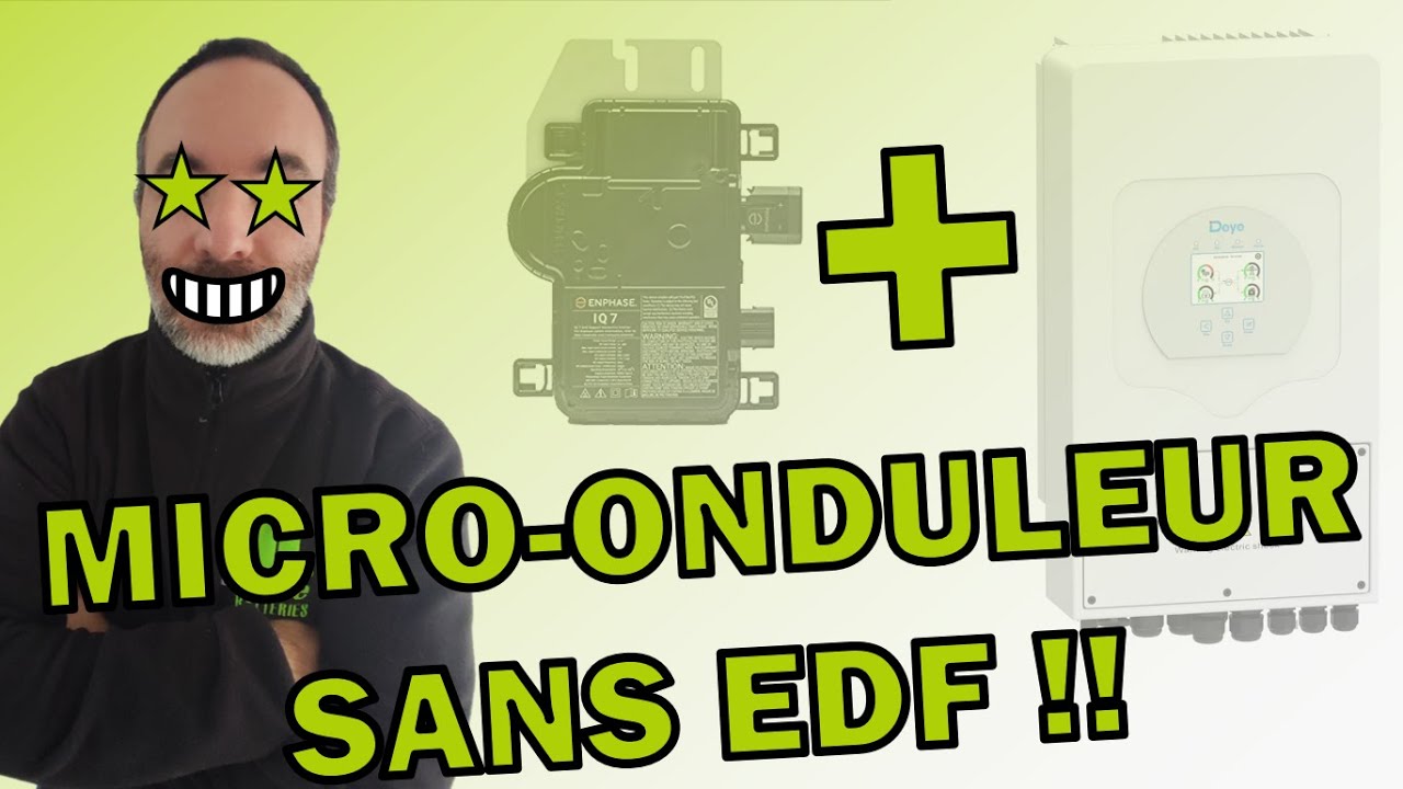 DEYE : Maison AVEC micro-onduleurs, SANS EDF tout en STOCKANT dans une batterie !!!