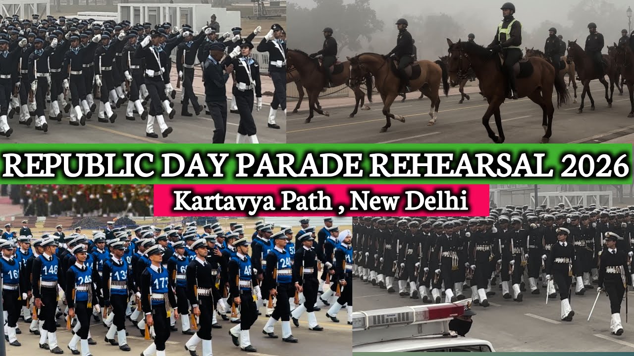 Republic Day Rehearsal 2026 | republic day parade rehearsal 2026 | 26 january 2026 Parade Rehearsal 
