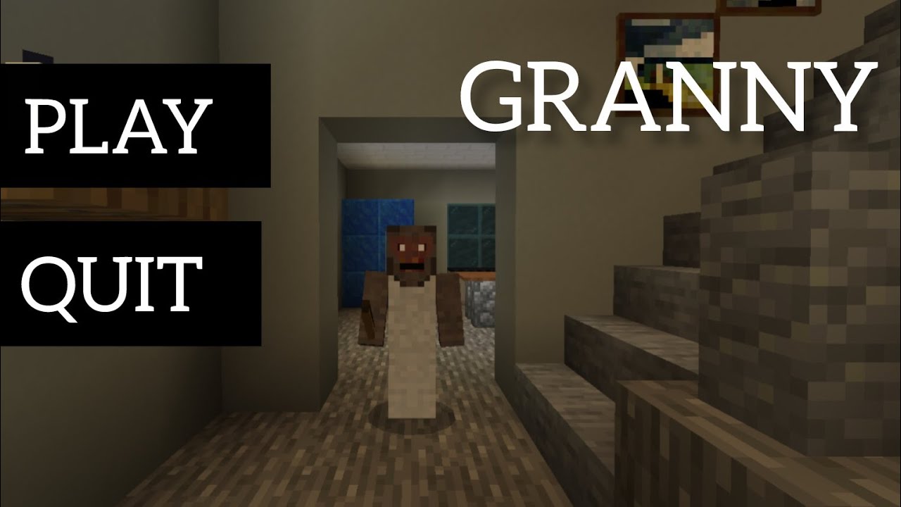 Прошёл Granny в Minecraft в машине